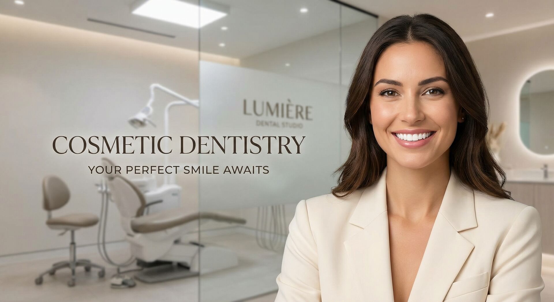 Strahlend schönes Lächeln