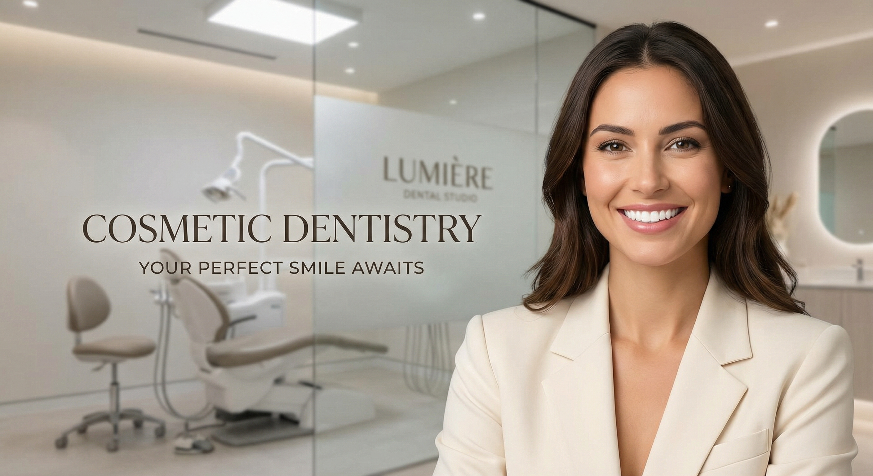 Strahlend schönes Lächeln